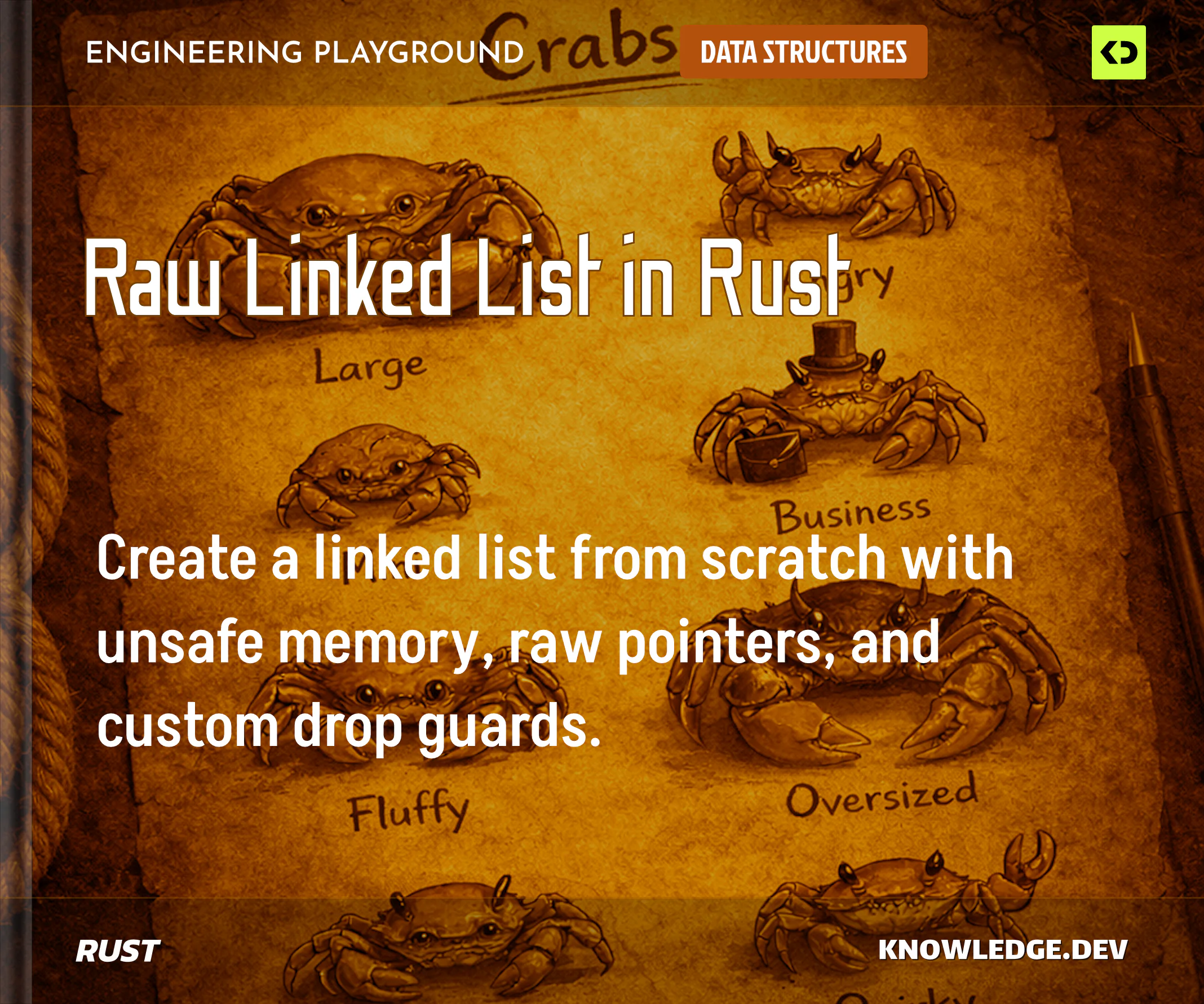 Raw Linked List in Rust cover