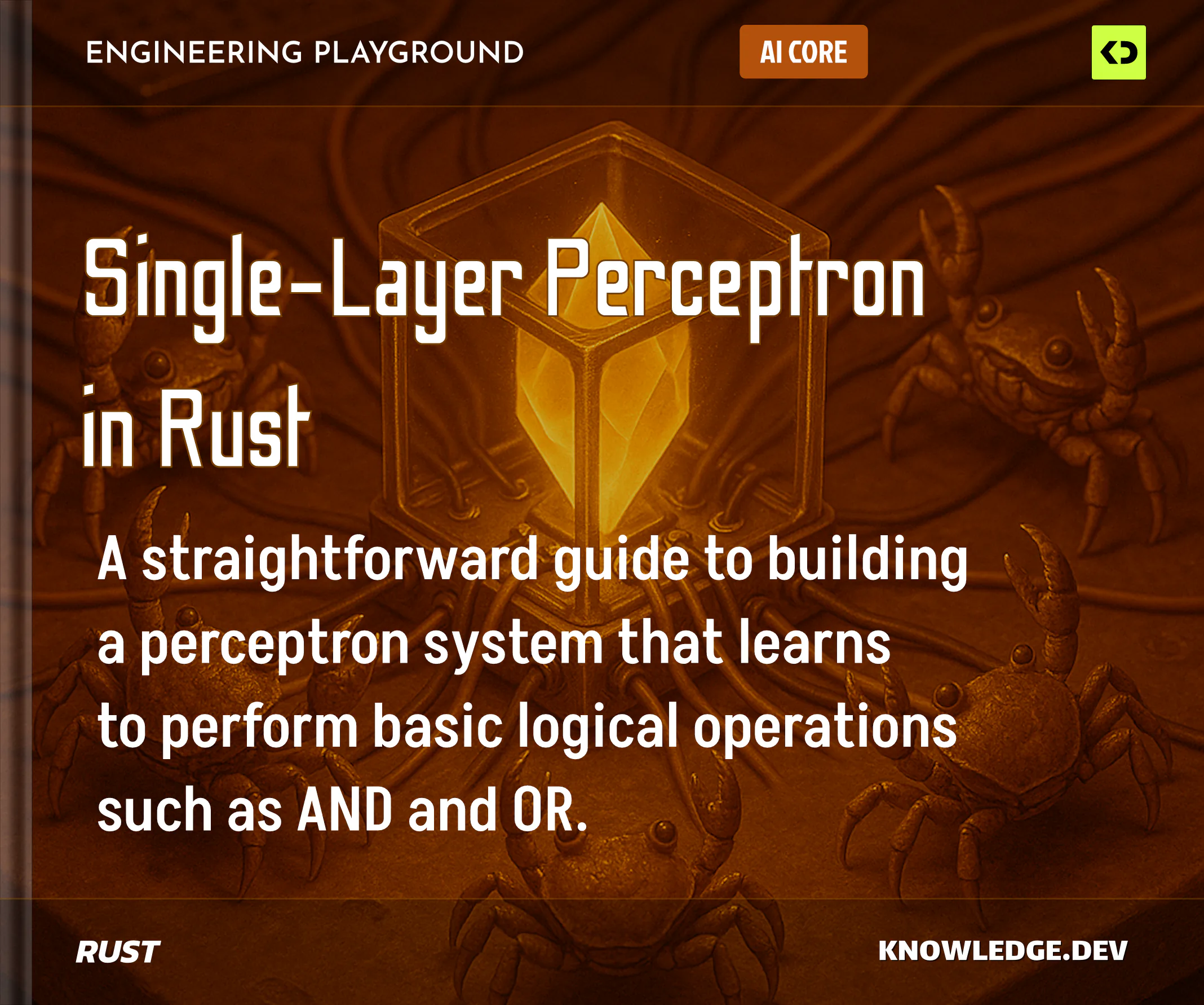 Single-Layer Perceptron in Rust cover